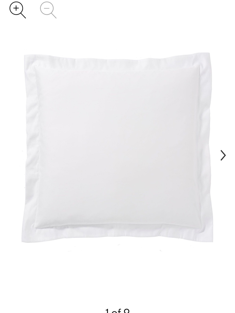 NWT, Pottery Barn- 1000 Thread Count Sateen sham, Euro, White